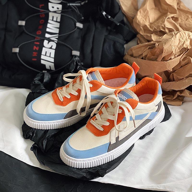 2024 spring new men's shoes Korean version trend board shoes student casual shoes men's flat shoes