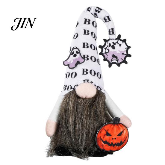 Halloween Ornaments Gnome Decor, Faceless Doll Figurine for Shelf Table, Spooky Holiday Decorations Cute Ornament Party Home, Trick or Treat