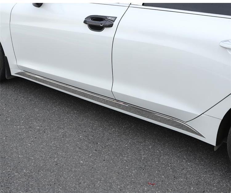Tira de Acabamento de Porta de Aço Inoxidável Brilhante para Modificação da Carroceria do Carro K5 2020