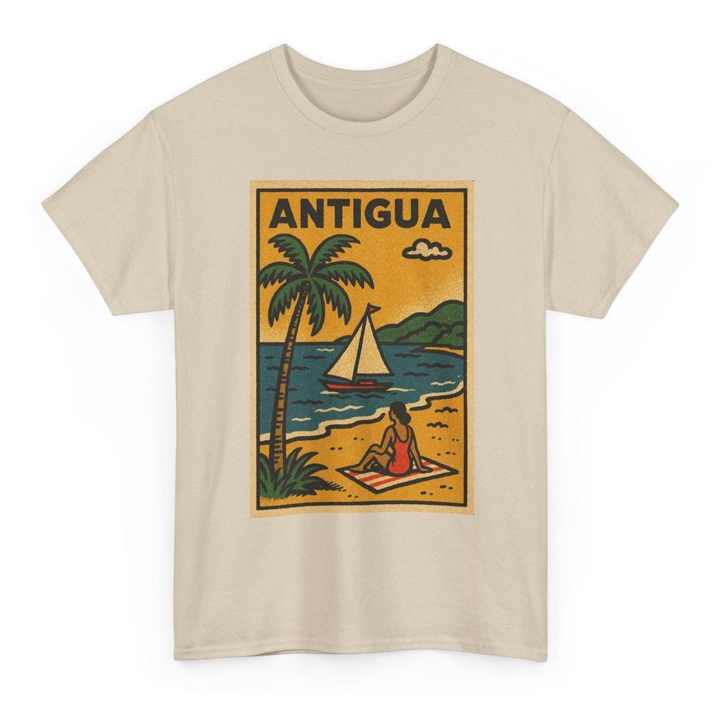 Antigua T-Shirt Unisex: Retro Caribbean Tee
