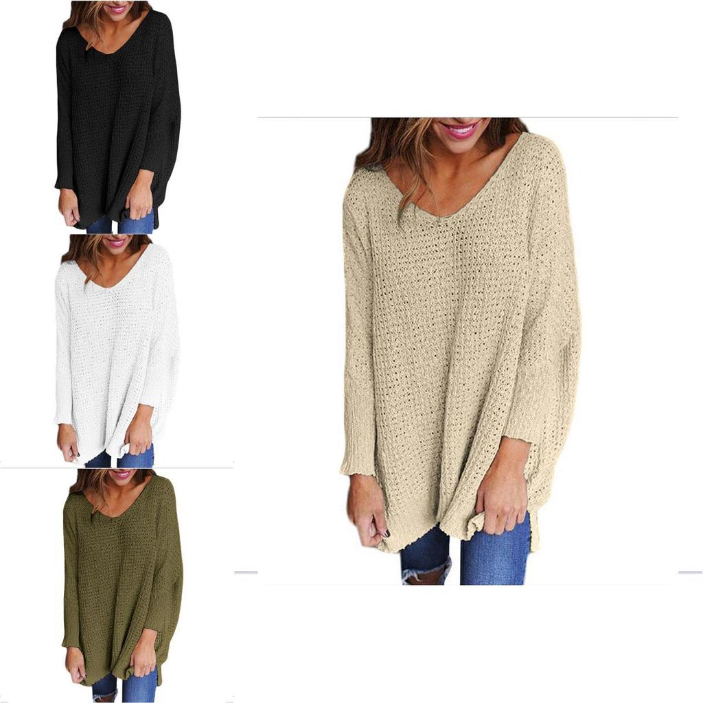 Elegant And Warm Womens V Neck Knitted Pullover Sweater For Autumn And Winter Seasons