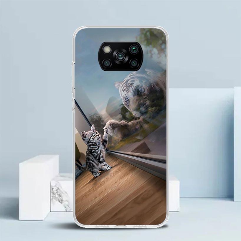 Cool Animal Big Cat Tiger Phone Case For Xiaomi Poco F7 Ultra X5 X6 X7 Pro M7 Redmi 15C 15 13C 13 12C 12 10C 10 10A 9 9C 9A 9T C