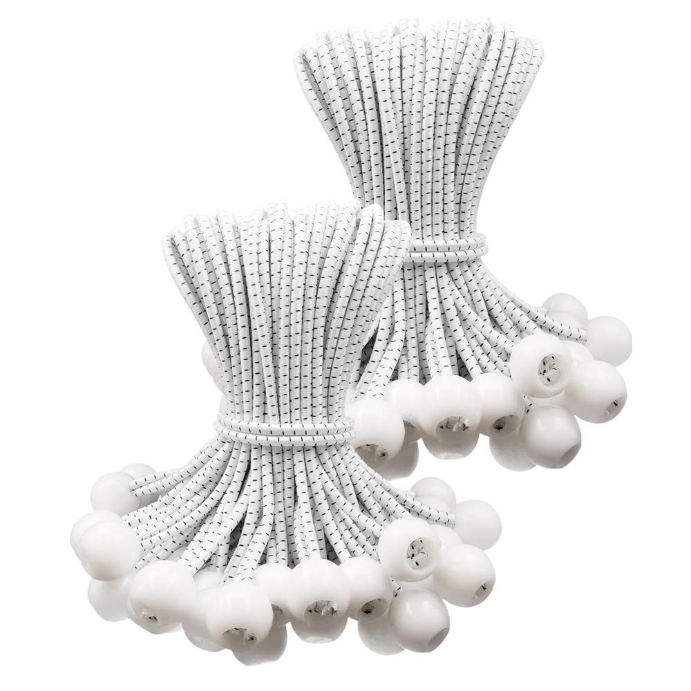 

Black & White Elastic Ball Rope for Trampoline and Outdoor Tent Fixing
