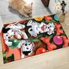 Dalmatian Dogs Christmas Decorations Carpet Rug Soft Washable Anti Slip Home Living Room Sofa Mats Personalized Christmas Rug