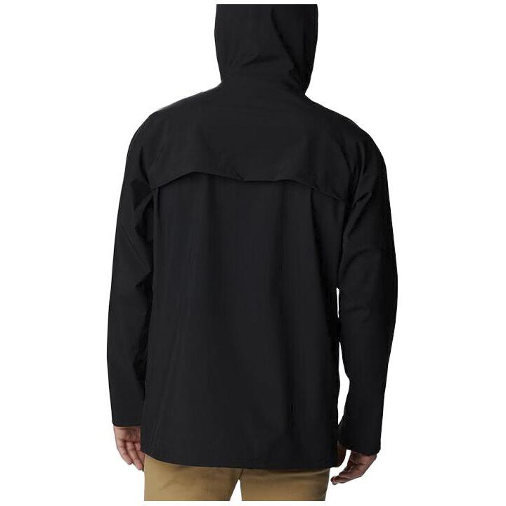 Columbia Solid Color Waterproof Windproof Durable Casual Hooded Jacket Men Jackets Black WE9002-010