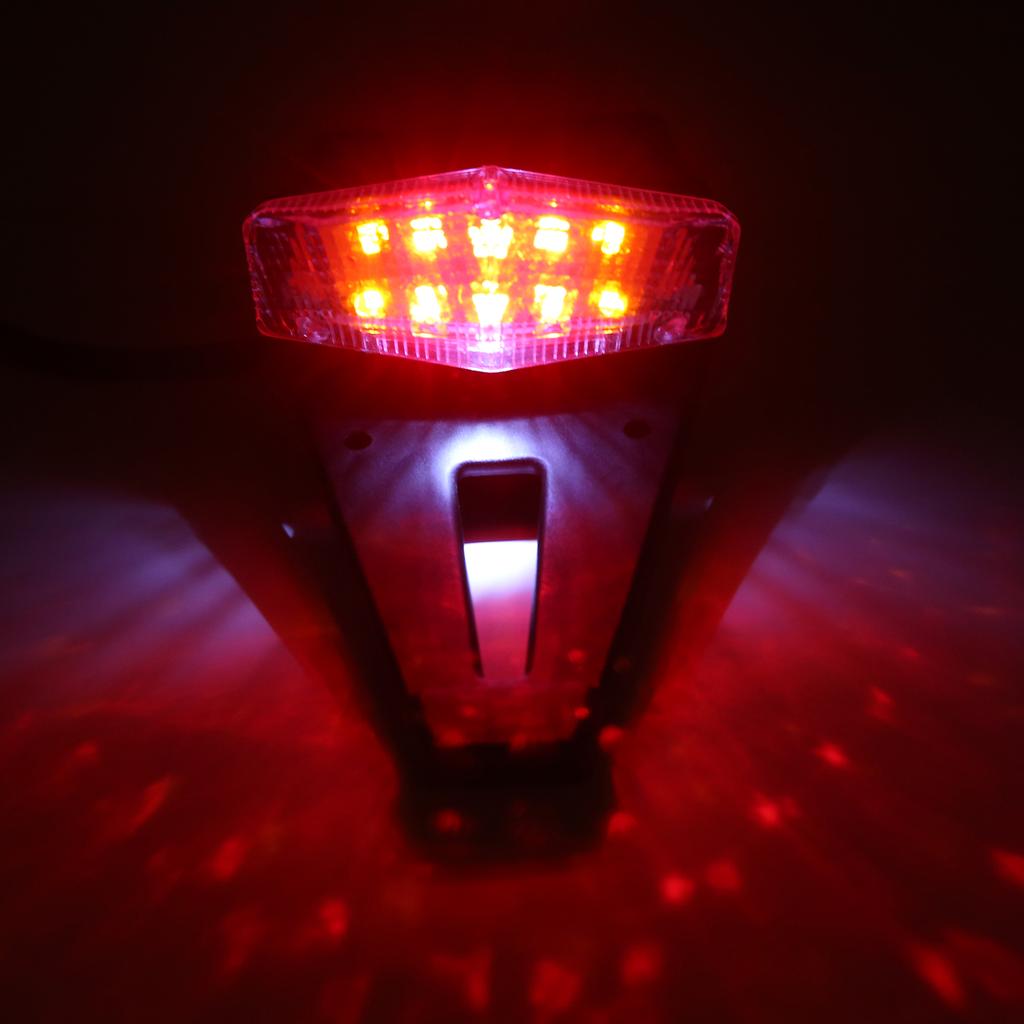 Rear Fender Mount  LED Tail Light Brake Lamp Turn Signals License Plate Stop Light for Custom