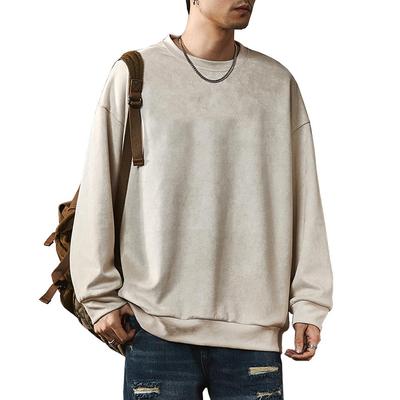 BUTMYJ Long Plus Round Loose Sports Winter Wear Men's Hoodie, Sleeve, Suede, Size, Collar, T-Shirt, Fit, Casual, Comfortable, Top, Pullover, Spring,