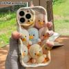 Phone Case: 2D Flat Design Suitable for iPhone 18 17 16 15 14 13 Pro Protective Case, Colorful Little Ducks, Perfect Christmas and Halloween Holiday G