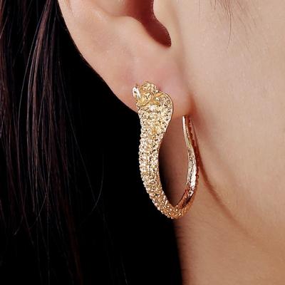 Ear Studs Chic Vivid Appearance Compact Simple Earrings Geometric Snake Shape Ear Studs Stud Earrings Jewelry Accessories
