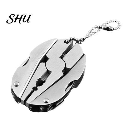 Robuste Klappzange Edelstahl Multi-Tool Schwerlast Metall Mehrzweck Tasche Faltbar Wanderwerkzeuge Tragbar Outdoor Angeln Camping