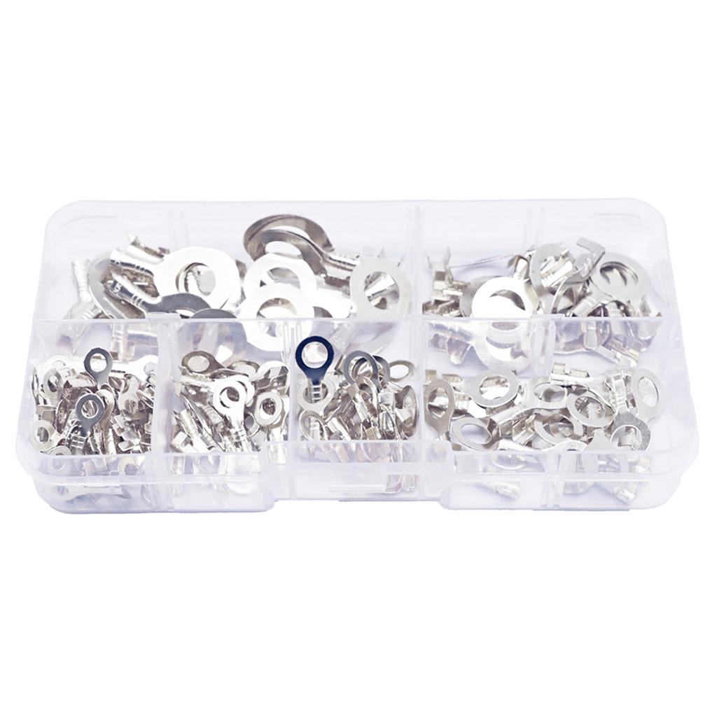Electrical Wire Copper Ring Lugs 150 Pieces Crimp Terminals for Secure Connections in Industrial and Control Systems