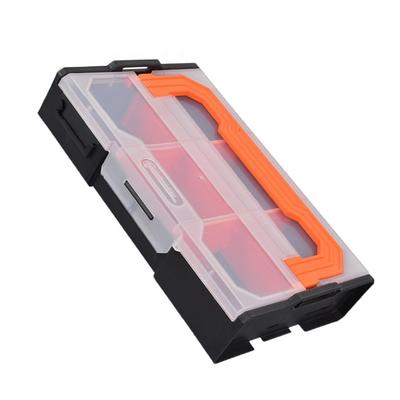 Multi Compartment Screw Organizer Storage Case With Transparent Top And Nonslip Base For Tool Safety Workshop Essential