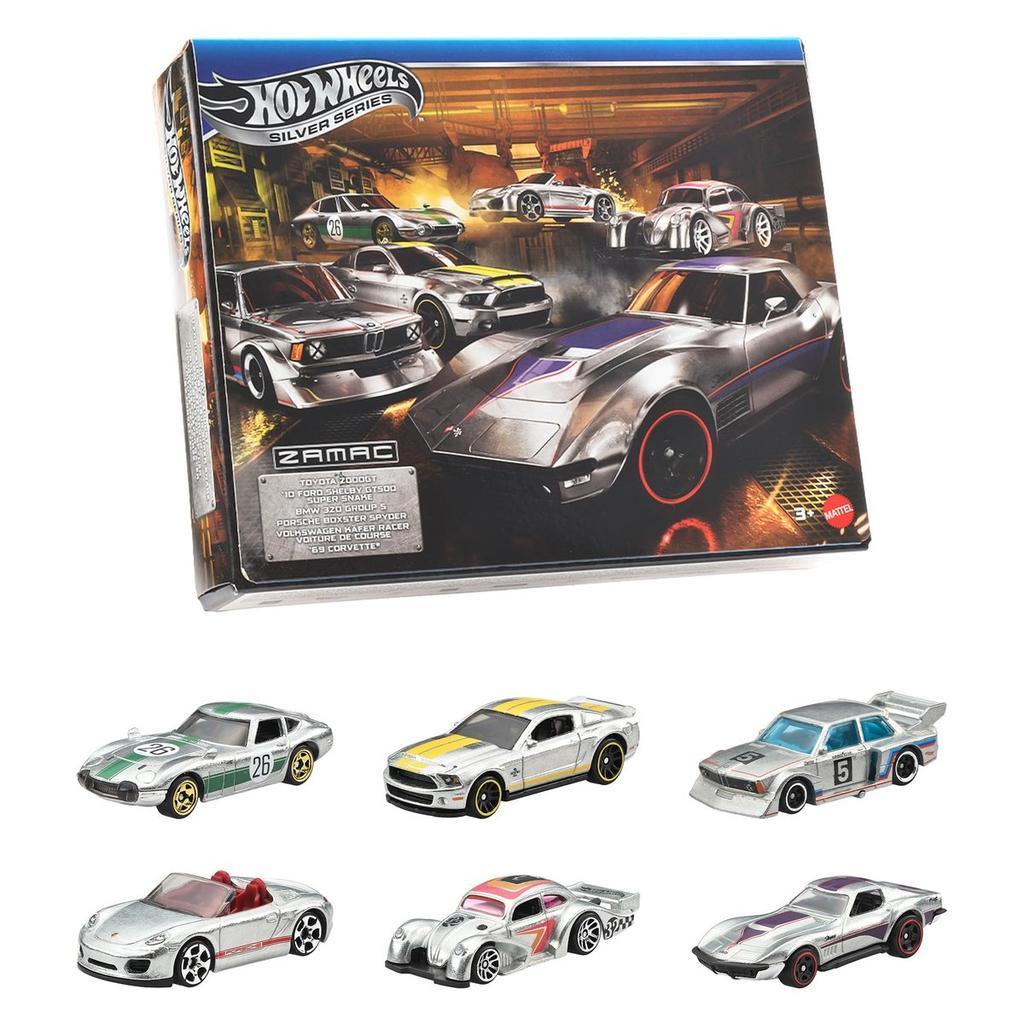 Hot Wheels Zamac Multipack 6-Piece Toy Car Set Metal Die-Cast Vehicles JLB26