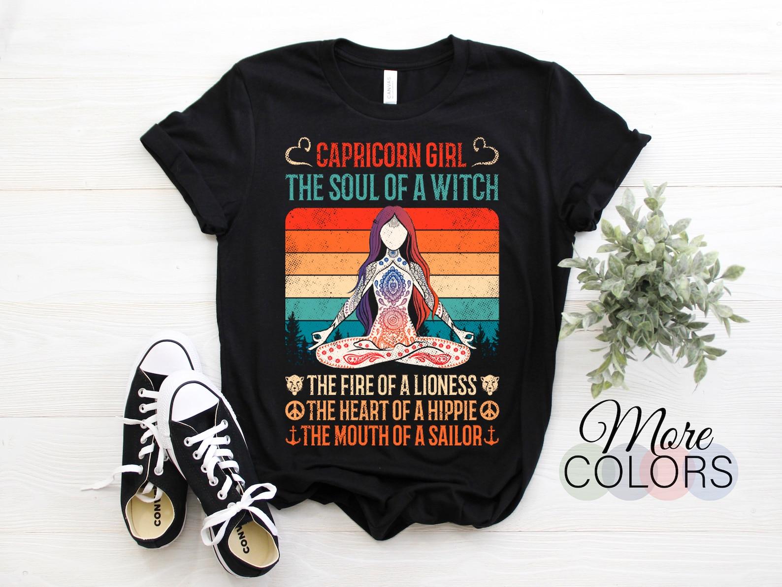 Capricorn Girl Facts Traits Horoscope Zodiac Astrological Sign Funny T-Shirt, Born December 22 January 19 Gifts, Capricorn Birthday Present, 130