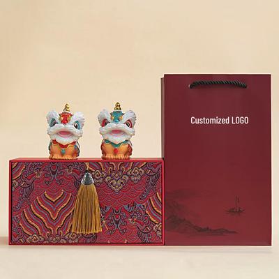 Foshan Awakening Lion Gift Set: Cultural Souvenir for Business Events or Birthdays