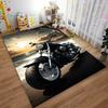 Motorcycle Sunset Beach Design Carpet for Bedroom or Living Room Decor Suitable for use as an anti-slip for living room bedroom sofas