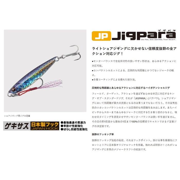 Major Craft Jigpara Short 20g #8 Silver JPS-20 08.Silver