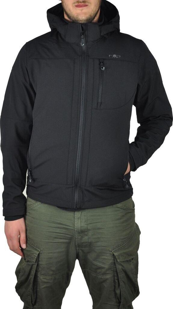 Куртка CMP мужская софтшелл с отстегивающимся капюшоном (3A01787N) nero