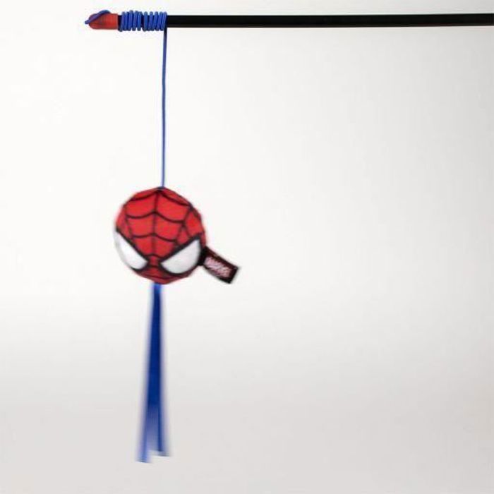 Prut pro kočku - Pro Fan Pets - Spiderman - Měkká tkanina - 55x6.5x3 cm - Interaktivní hračka