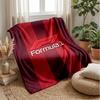 Coperta Morbida in Flanella Pile F1 Coperta Calda e Accogliente per Divano Letto Viaggio Uso in Tutte le Stagioni