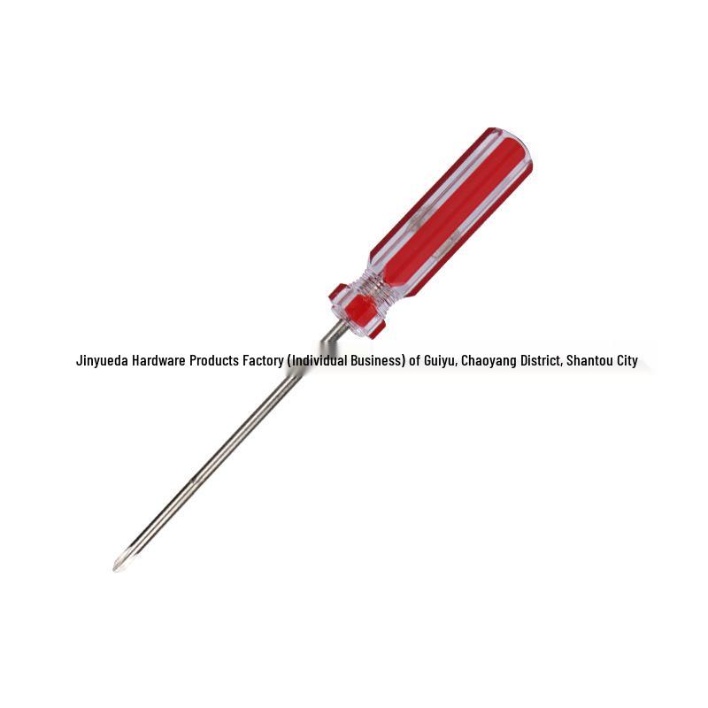 Two-Color Magnetic Screwdriver, No. 14, 3mm Phillips/Flathead, Rubberized Handle, for Household & Electrician Repairs