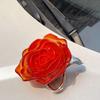 Clear Acrylic Rose Clutch Ladies Evening Bags for Women Handbag Candy Color Flower Shaped Shoulder Crossbody Bag Wedding Purse
