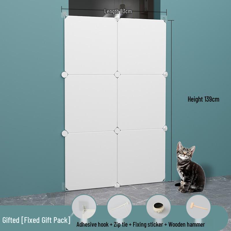 Indoor Pet Barrier: Dog & Cat Net Rail for Doorways and Balconies
