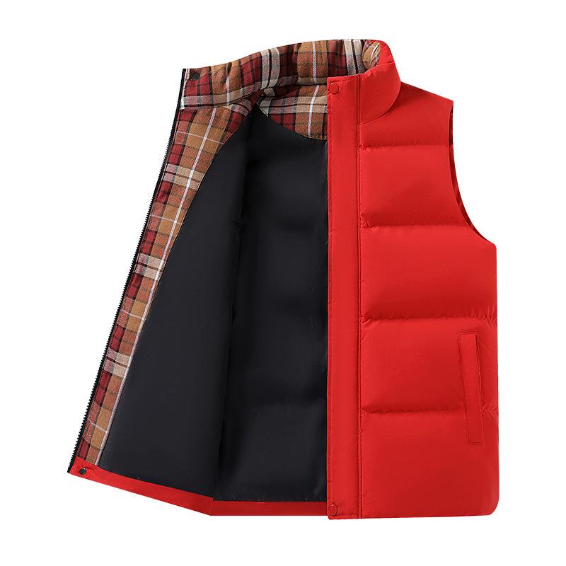 Autumn and winter velvet warm vest new versatile loose coat men's fashion trend cold vest
