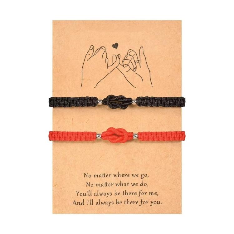 Meaningful Love Knot Bracelet Romantics Braided Friendship Wristchain Unique Gift For Partners And Friend