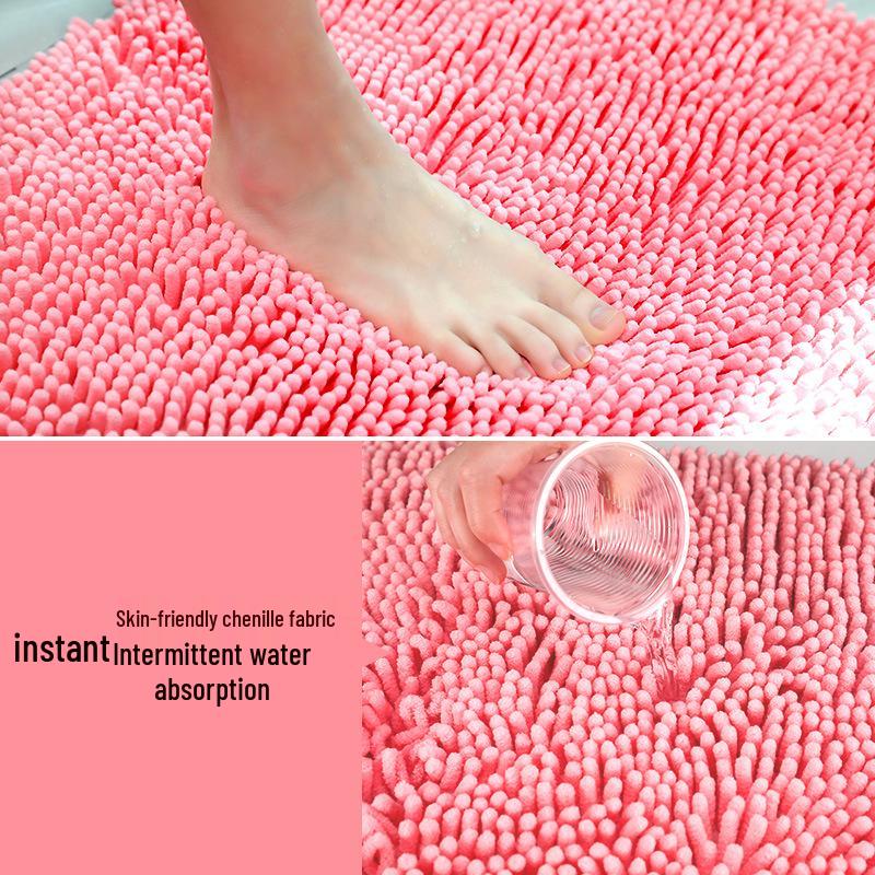 Chenille Plush Absorbent Floor Mat - Oil-Absorbing Kitchen & Home Cushion Carpet