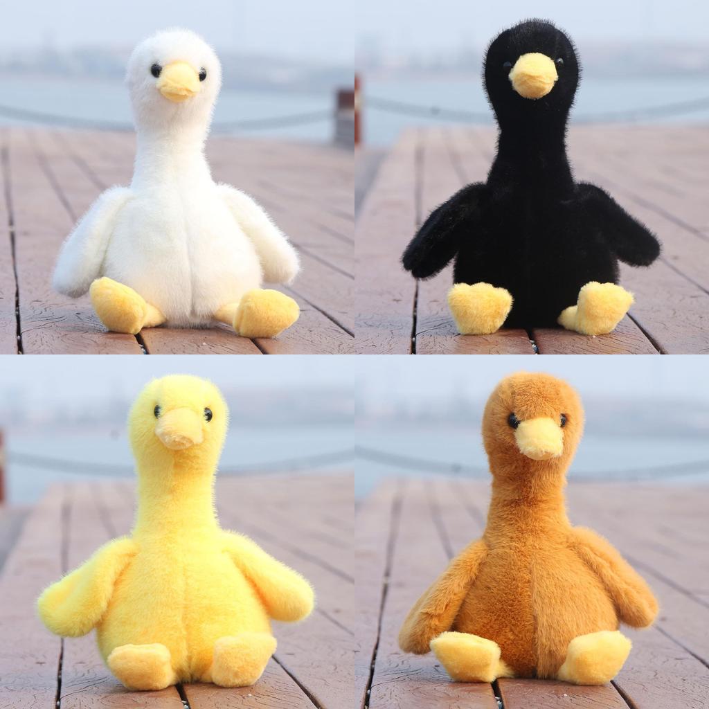Cute White Duck Plush Toy With Pp Cotton Filling For Kids Gift And Bedroom Decor