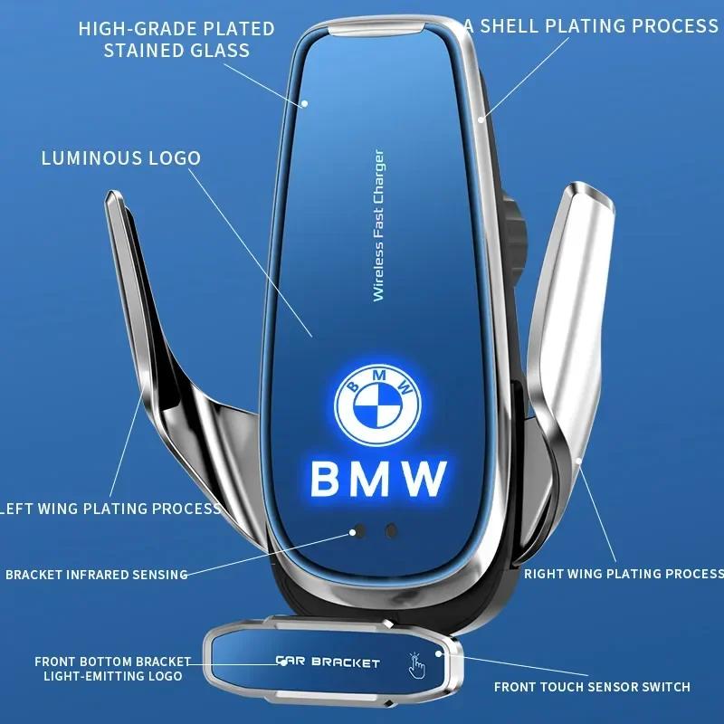 15W Bezdrátová nabíječka do auta Magnetický automatický držák do auta Držák na telefon Pro BMW E46 E85 E60 F10 E39 F30 E36 F20 E87 E90 E70 X3 X5