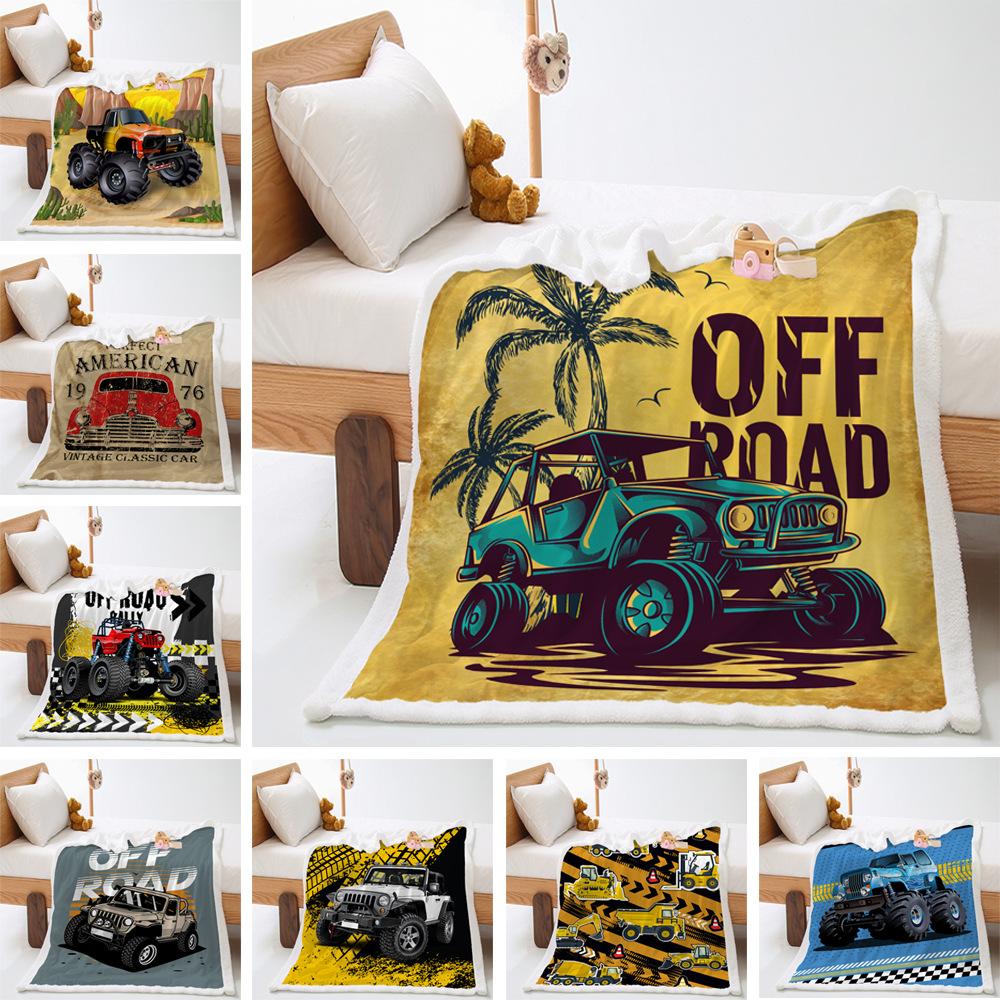 Blanket Car Suv Lamb Fleece Crystal Fleece Blanket