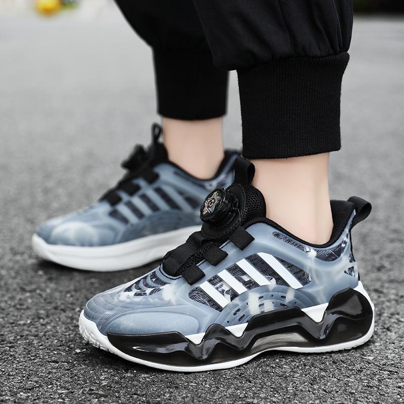 

Children s sports shoes spring and autumn new boys and girls breathable mesh rotating buckle lightweight casual running shoes tide 27