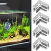 4Pcs Tank Corner Protectors Soft Easy To Use Thick Tight Fit Triangle Keep Safety PVC Transparent Design Fish Tank Protective Covers