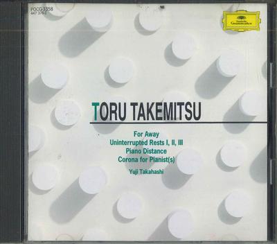 CD YUJI TAKAHASHI  Takemitsufor Awayuninterrupted Re POCG3358 POLYDOR Japan Classical Used