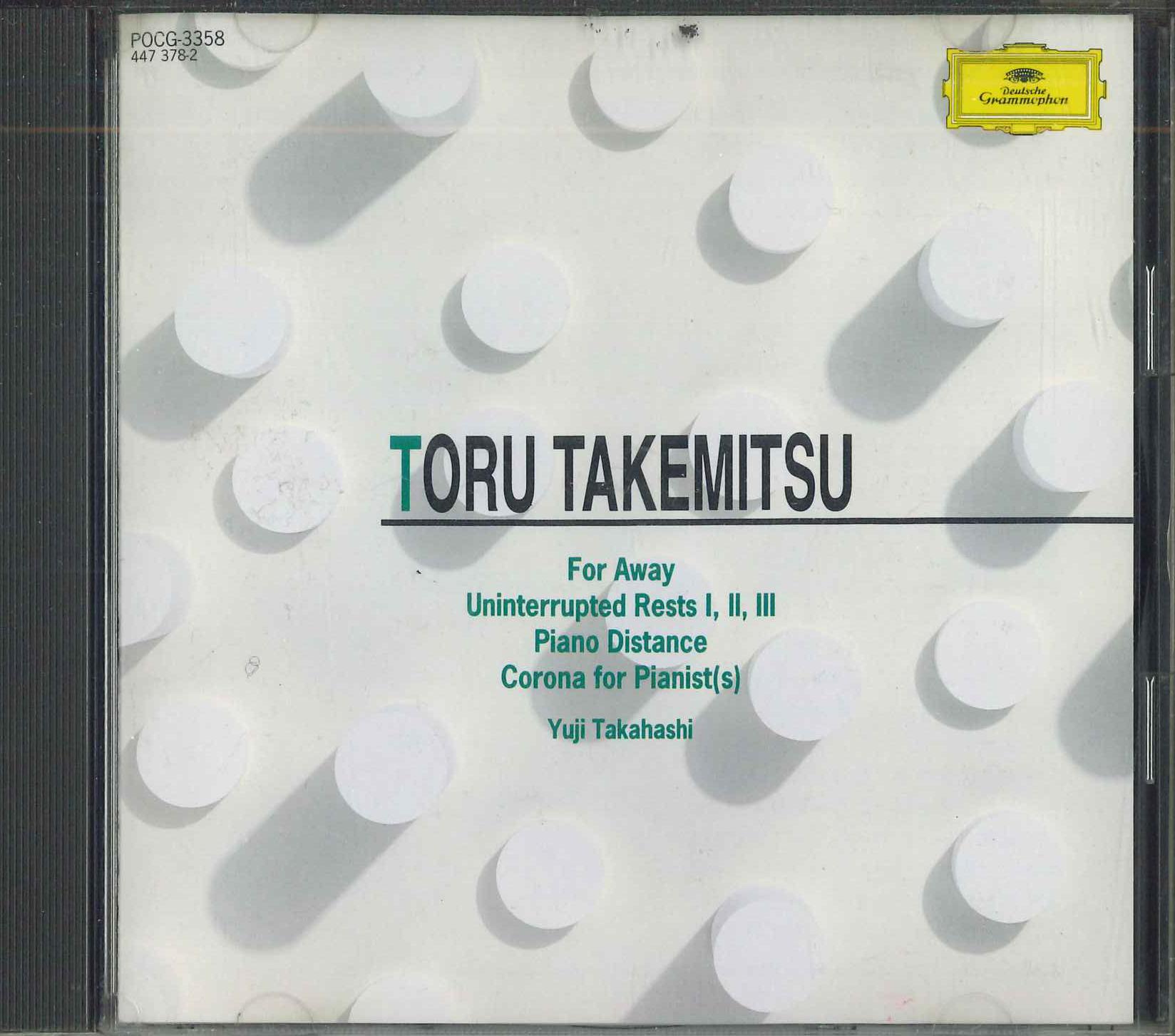 

CD YUJI TAKAHASHI Takemitsufor Awayuninterrupted Re POCG3358 POLYDOR Japan Classical Used