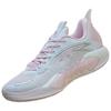 Anta Frenzy 5team Cushioning Wear-Resistant Mid-Top Basketball Shoes Men's White Pink Sneakers 112421606S-5