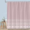 Simple Modern Rainbow Shower Curtain Abstract Geometric Lines Colourful Polyester Fabric Bath Curtains With Hooks Bathroom Decor