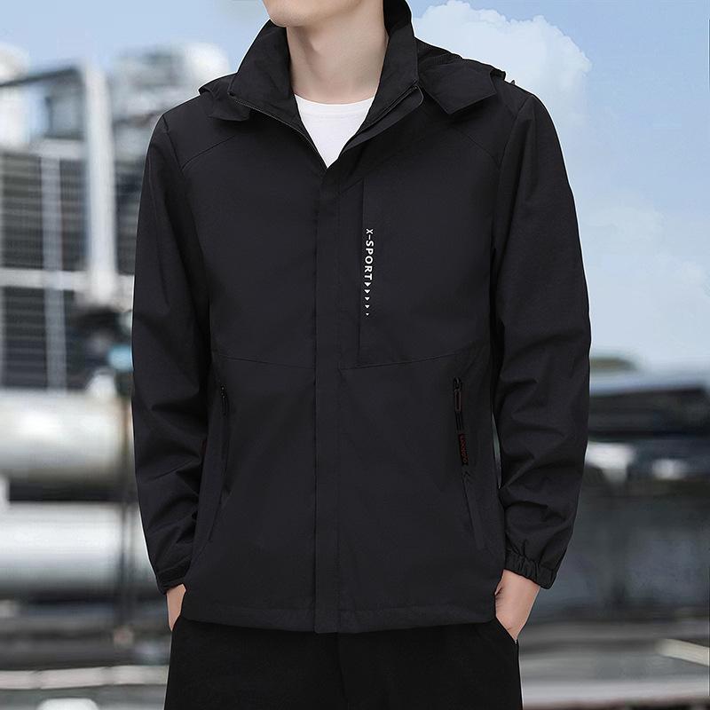 Jacket Men's Stand Collar Autumn and Winter Men's Korean Edition Slim-fit Youth Versatile Outdoor Casual Versatile Top Jacket