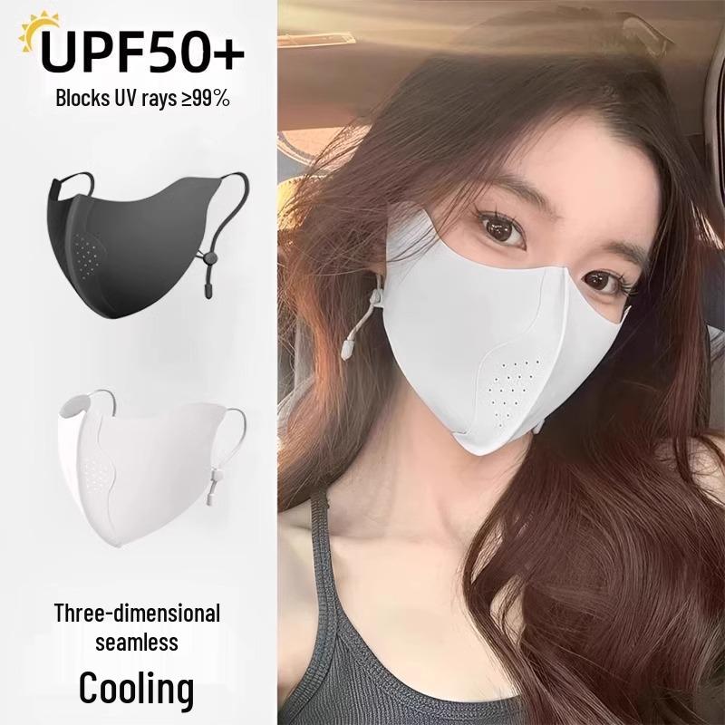 Women's Breathable Anti-UV Full Face Sunscreen Mask with Eye Protection