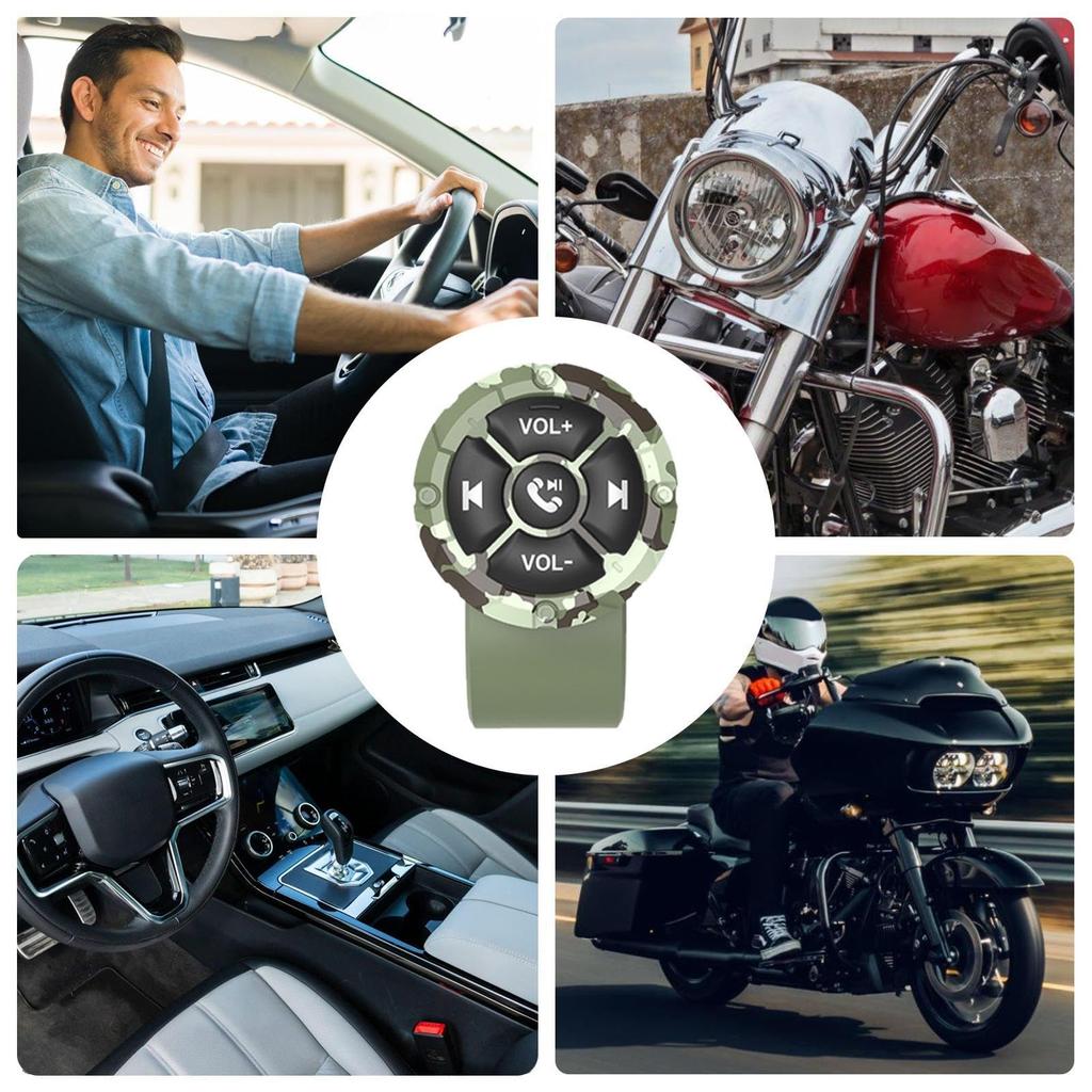 Steering Wheel Control Button - Wireless Control for Calls, Music, Navigation | Multi-function Control,