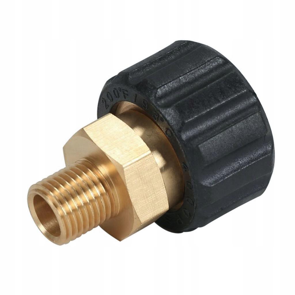 Rosfix Adapter Redukcja M22-14mm na 1/4 Zewnętrzny – Mosiężny Korpus | Kompatybilny z Karcher HD/HDS | O-ring w Zestawie