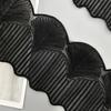 Black Wavy Embroidered Barcode Clothing Dress Lolita Luggage Decoration Organza Lace Accessories