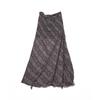 [Shishi] Women's Geometric Print Bias-Cut Long Dress with Ruffle Trim V8039