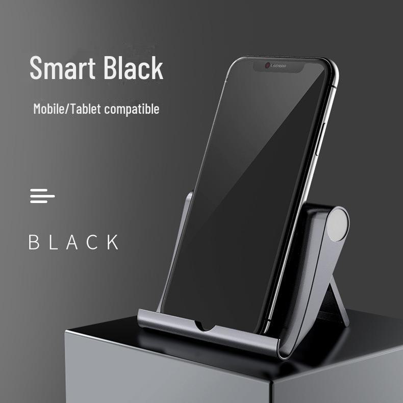 Adjustable Folding Mobile Phone Stand with Clip, Telescopic Desktop Holder, Portable Rotating Ring, Customizable Logo.