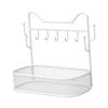 Multifunctional Iron Key Holder Stand Entryway Organizer Key Rack with Elegant Jewelry Display for Home Decoration