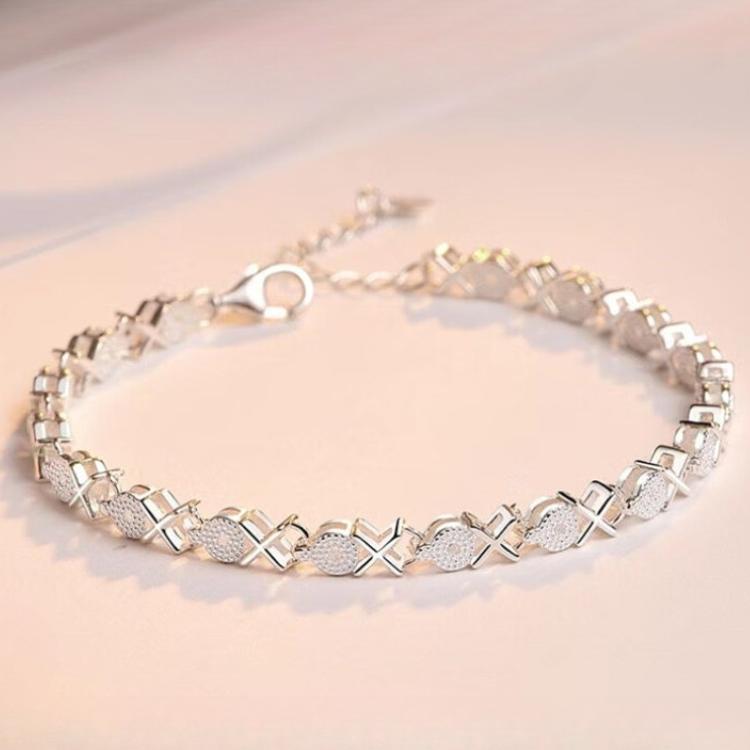 Fine 925 Sterling Silver Crystal Bracelets For Women Fashion Vintage Knot Adjustable Charm Bracelets Party Wedding Jewelry Gifts