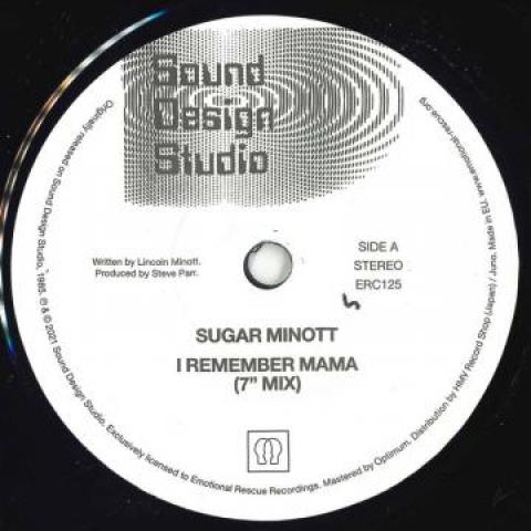 

7inch Record SUGAR MINOTT - I Remember Mama / Hard Times ERC125 HMV JPN 2021 Japan Reggae, Ska & Dub