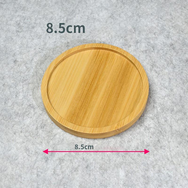 Bambus Teetablett Holz Untertasse Blumentopf Tablett Tassenunterlage Untersetzer Teller Für Küche Dekorative Platte Kreativer Untersetzer Kaffeetassenmatte
